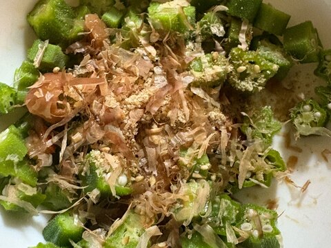 オクラのごま梅あえ